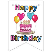 Happy Birthday Bunting Banner (Erste Fahne)