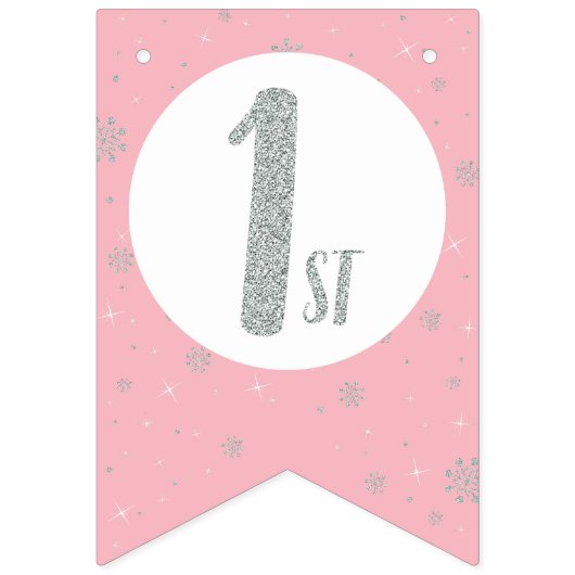 Happy Birthday Bunting Flags - Mädchen zum Geburts Wimpelkette (Siebte Fahne)