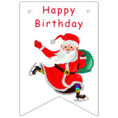 Happy Birthday Bunting Flags Weihnachtsgeschenk Wimpelkette (Erste Fahne)