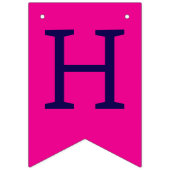 Happy Birthday Bunting Flags Wimpelkette (Zweite Fahne)