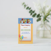 Happy Birthday Business Card Visitenkarte (Stehend Vorderseite)