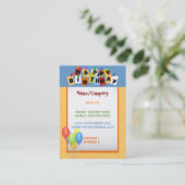 Happy Birthday Business Card Visitenkarte (Stehend Vorderseite)
