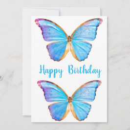 Happy Birthday Butterflies card Karte
