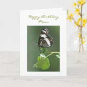 Happy Birthday Butterfly Card Karte (Gelbe Blume)