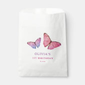 Happy Birthday Butterfly Girl Geburtstagsparty Geschenktütchen (Vorderseite)