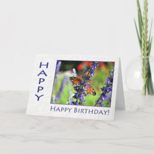 Happy Birthday Butterfly Karte