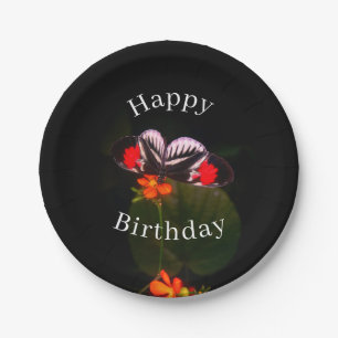 Happy Birthday Butterfly Pappteller