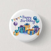 Happy Birthday Button (Vorderseite)