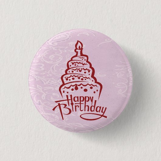 Happy Birthday Button (Vorderseite)