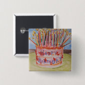 Happy Birthday Button (Vorne & Hinten)