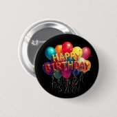 HAPPY BIRTHDAY BUTTON (Vorne & Hinten)
