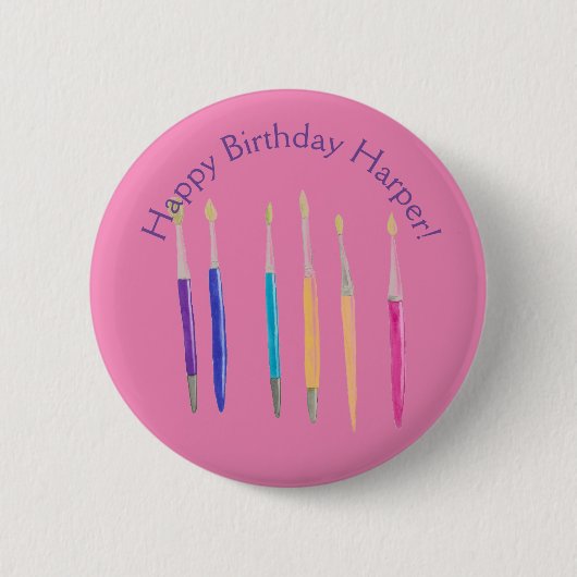 Happy Birthday Button (Vorderseite)