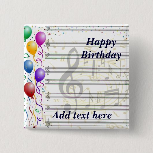 Happy Birthday__ Button (Vorderseite)