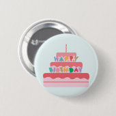 Happy Birthday Button (Vorne & Hinten)