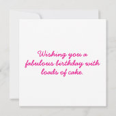 Happy Birthday Cake (Rückseite)