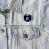 Happy Birthday Cake 2024 Bday Party Custom Neon Button (Beispiel)