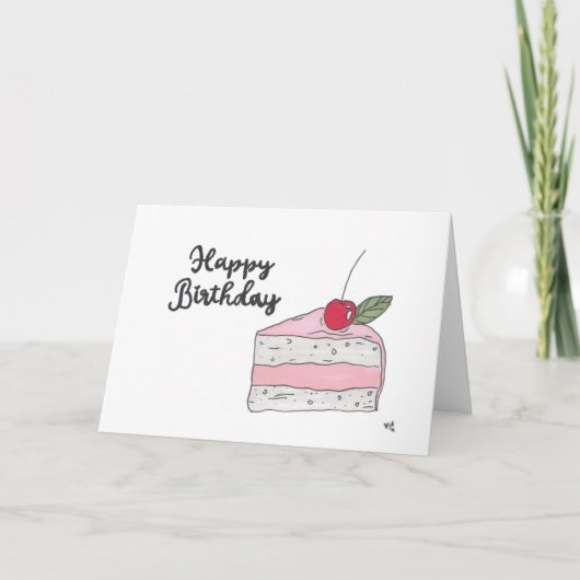 Happy Birthday Cake 2 - Karte (Vorderseite)