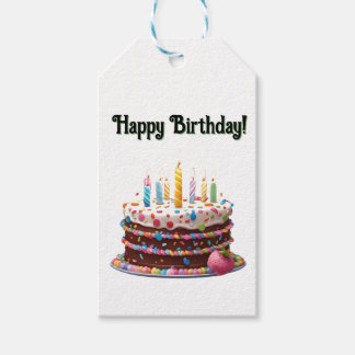 Happy Birthday Cake Bag Geschenk Party Geschenkanhänger