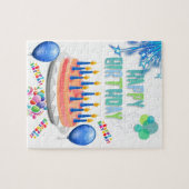 Happy Birthday Cake Ballons Puzzle (Horizontal)