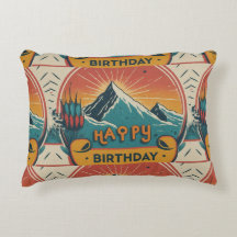 Happy Birthday Cake Brushed