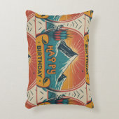 Happy Birthday Cake Brushed Dekokissen (Vorderseite(Vertikal))