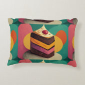 Happy Birthday Cake Brushed Dekokissen (Rückseite)