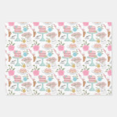 Happy Birthday Cake Candle und Spotty Pattern Geschenkpapier Set (Vorderseite)