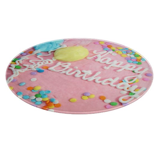 Happy Birthday Cake Cutting Board Schneidebrett (Ecke)