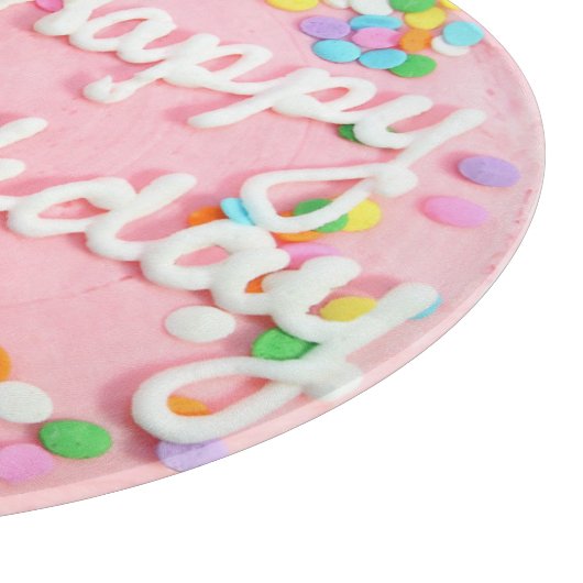 Happy Birthday Cake Cutting Board Schneidebrett (Ecke)