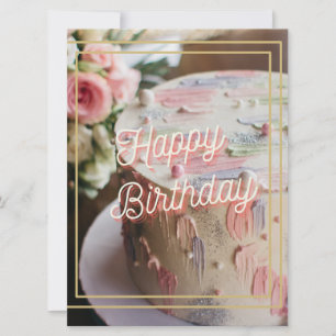 Happy Birthday Cake Feiertagskarte