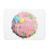 Happy Birthday Cake Flexi Magnet (Horizontal)