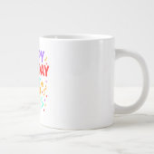 Happy Birthday Cake Graphic Jumbo-Tasse (Rechts)
