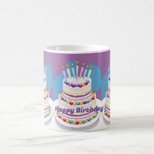 Happy Birthday Cake Kaffeetasse