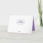 Happy Birthday cake Karte (Rückseite)