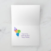 Happy Birthday cake Karte (Innenseite)