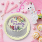 Happy Birthday Cake Kerzen Pappteller (Party)