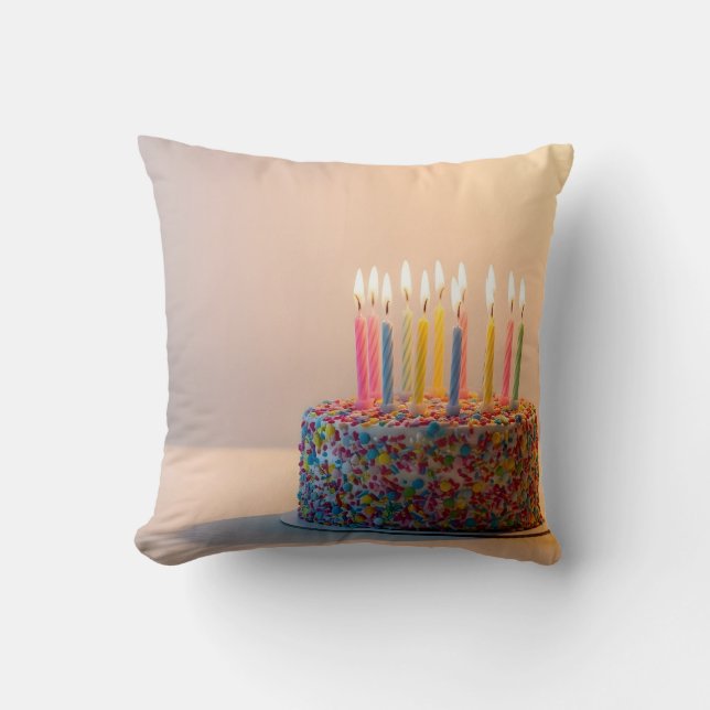 Happy Birthday cake Kissen (Vorderseite)