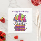 Happy Birthday Cake Napkins #1 Serviette (Beispiel)