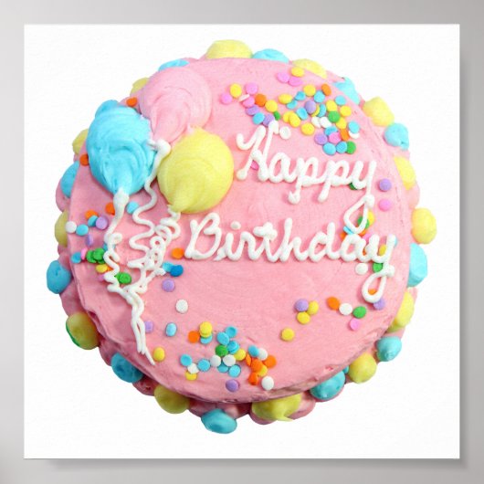 Happy Birthday Cake Poster (Vorne)
