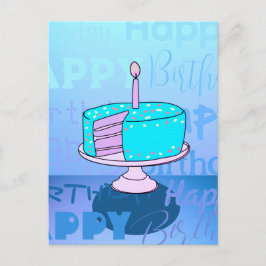 Happy Birthday Cake Postkarte