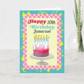 Happy Birthday Cake Stack of Fun Customize Karte (Vorderseite)