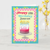 Happy Birthday Cake Stack of Fun Customize Karte (Gelbe Blume)