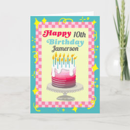 Happy Birthday Cake Stack of Fun Customize Karte