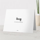 Happy Birthday Cake Typografy Card Karte (Rückseite)