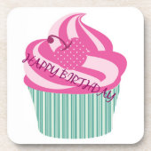 Happy Birthday Cake Untersetzer (Vorderseite)