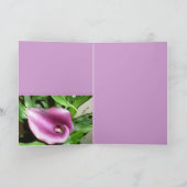 Happy Birthday - Calla lily Karte (Innenseite)