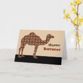 Happy Birthday Camel Karte (Gelbe Blume)