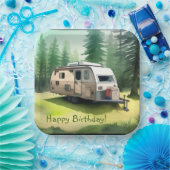 Happy Birthday Camping Pappteller (Party)