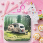 Happy Birthday Camping Pappteller (Party)