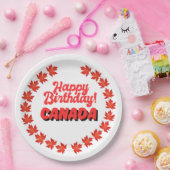 Happy Birthday Canada Pappteller (Party)